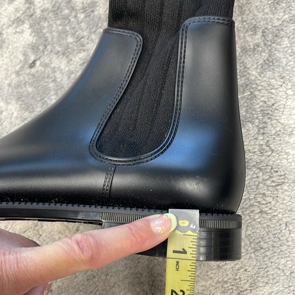 Givenchy Storm Rubber Rib Knit Thigh High Sock Boots Stars Stripe Sz 39 - Picture 13 of 16